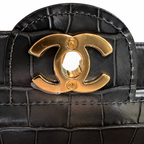 Chanel 2026 Metiers d'Art Croc Embossed Turn Around Mini Flap NIB