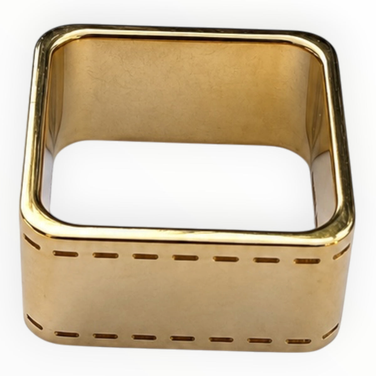 Hermès Bolduc Horse & Carriage Scarf Ring – Gold-Tone