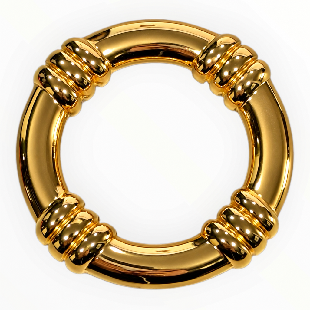 Hermès Vintage Bouée Gold-Tone Scarf Ring