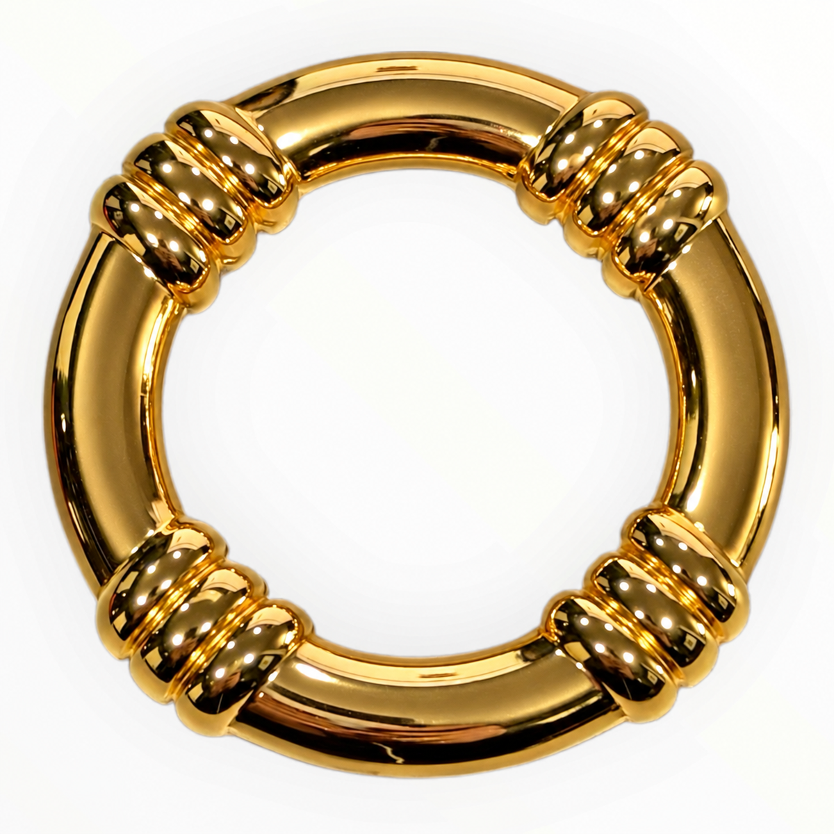 Hermès Vintage Bouée Gold-Tone Scarf Ring