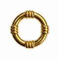 Hermès Vintage Bouée Gold-Tone Scarf Ring