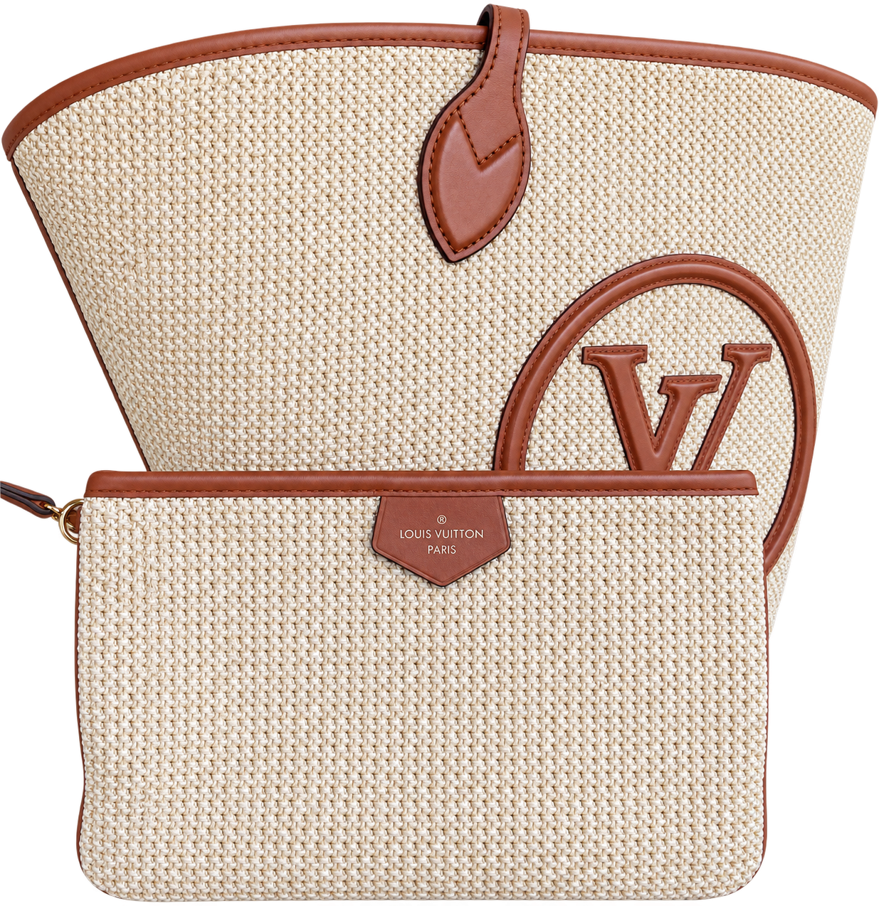 Louis Vuitton Saint Jacques Raffia Tote GM