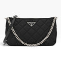 Prada Tessuto Impuntu Quilted Nylon Chain Bag