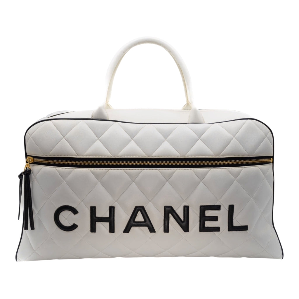 Vintage Chanel Matelassé Bowler Bag