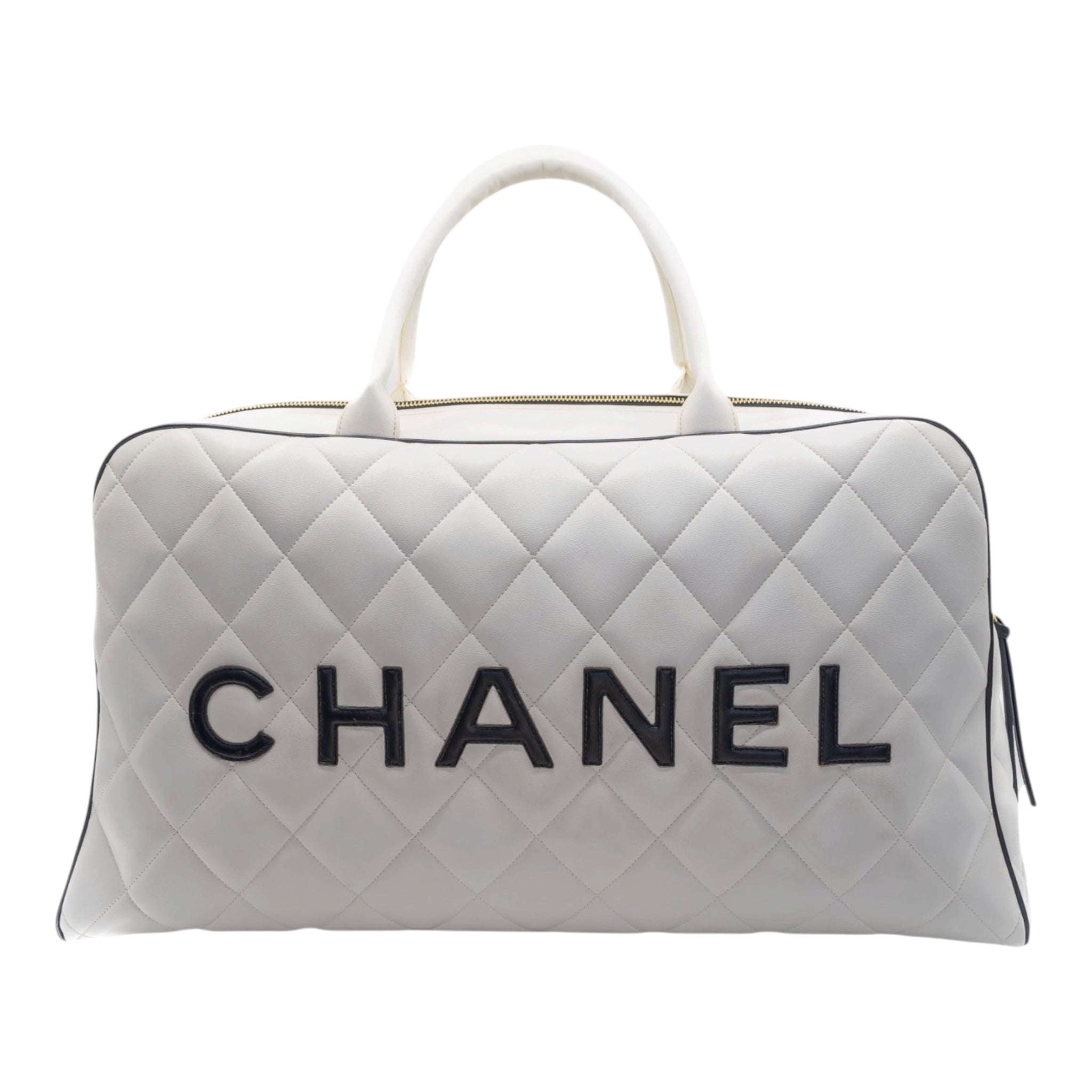 Vintage Chanel Matelassé Bowler Bag