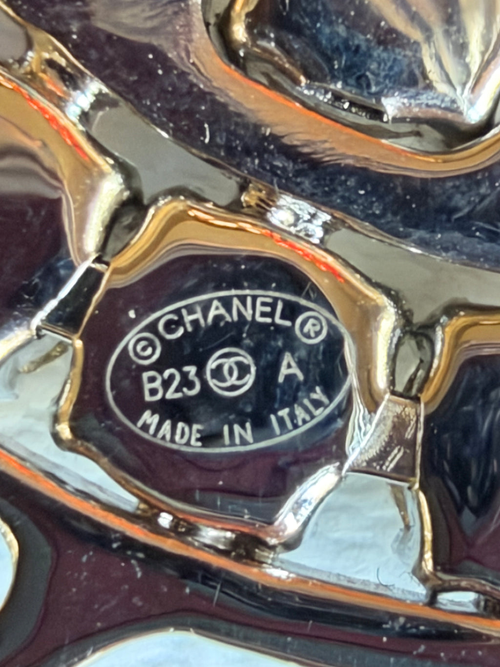 Chanel 23A Large CC Crystal Brooch