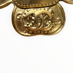 Chanel Vintage CC Clover Black Cabochon Brooch – 96A