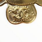 Chanel Vintage CC Clover Black Cabochon Brooch – 96A