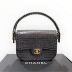 Chanel 2026 Metiers d'Art Croc Embossed Turn Around Mini Flap NIB