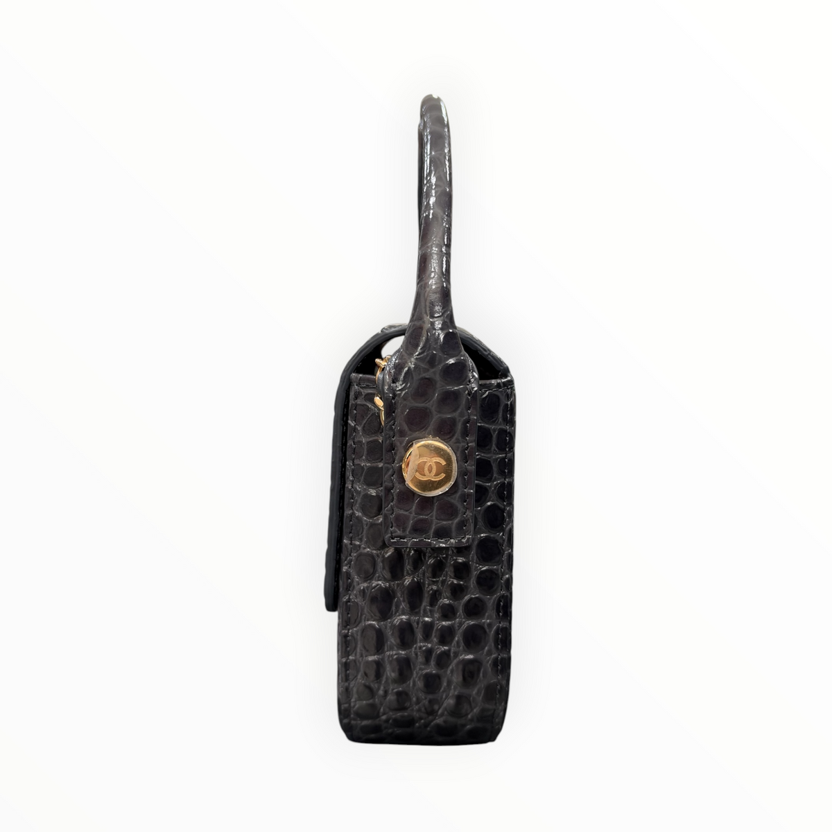 Chanel 2026 Metiers d'Art Croc Embossed Turn Around Mini Flap NIB