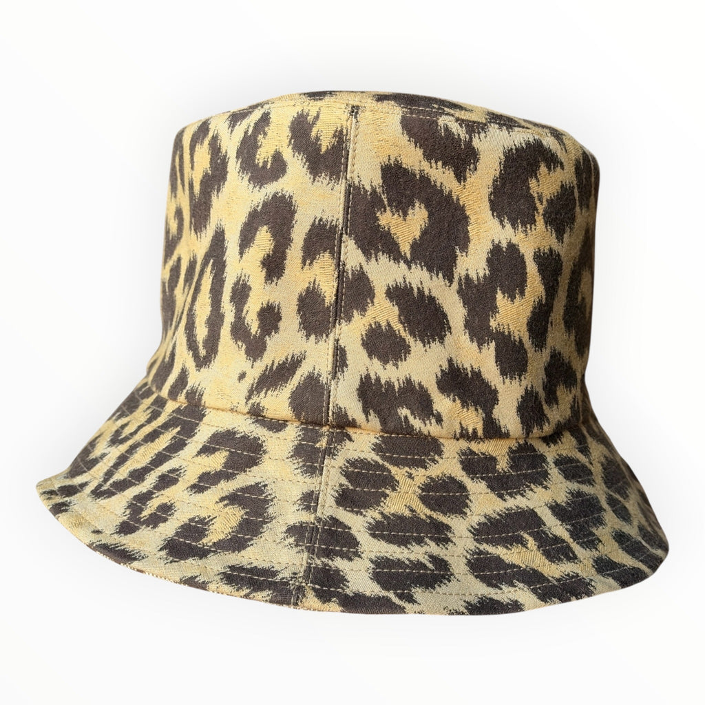 Christian Dior Leopard Reversible Pizza Bucket Hat