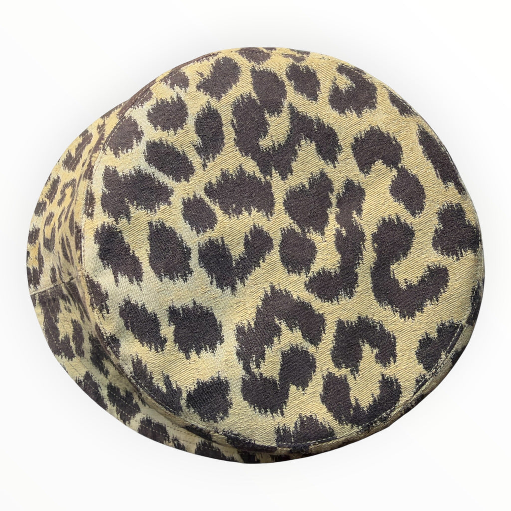 Christian Dior Leopard Reversible Pizza Bucket Hat