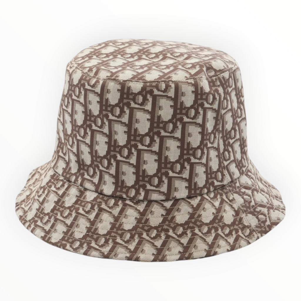 Christian Dior Leopard Reversible Pizza Bucket Hat