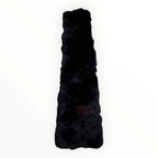 Chanel Black Genuine Fur Patchwork Stole with Silk Lining