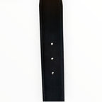 Hermès Reversible H Belt in Black Togo Leather with Matte Black Hardware – 90cm