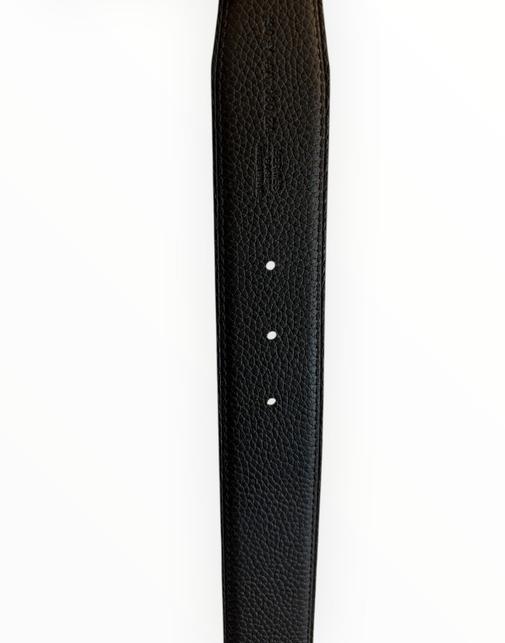 Hermès Reversible H Belt in Black Togo Leather with Matte Black Hardware – 90cm