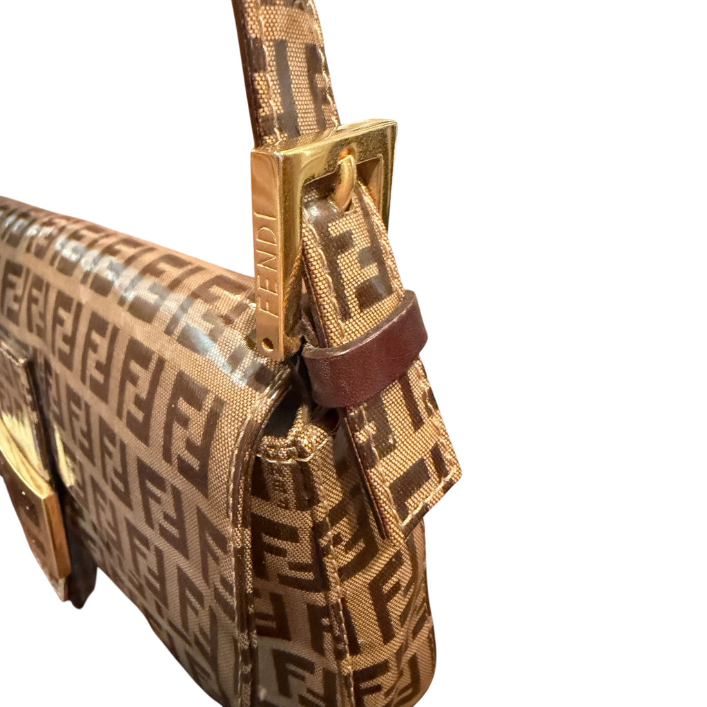 Fendi Zucchino Vinyl Coated Baguette