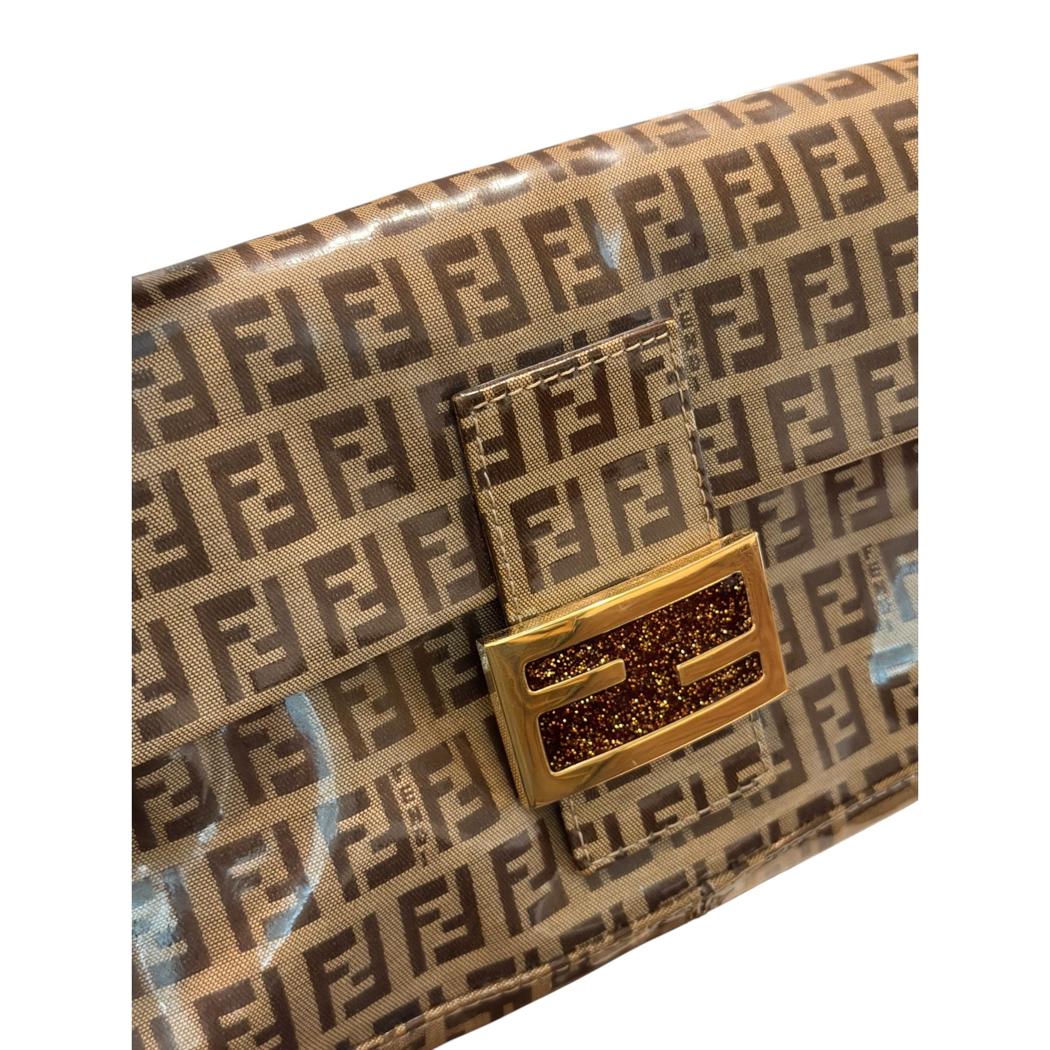 Fendi Zucchino Vinyl Coated Baguette