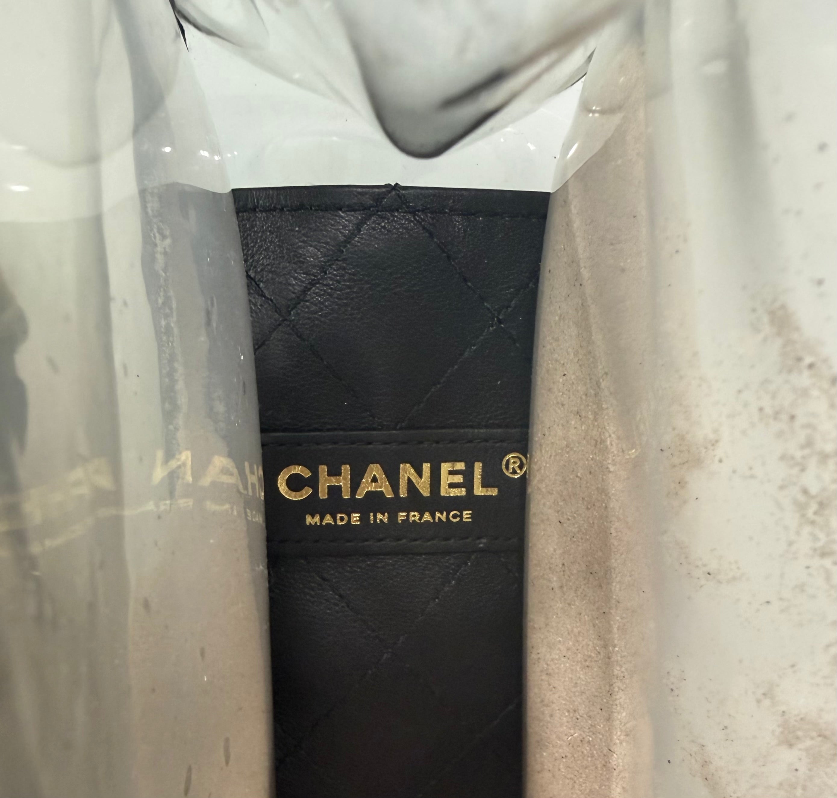 Chanel 2019 Karl Lagerfeld “Sand By The Sea” Pearl PVC Flap Bag