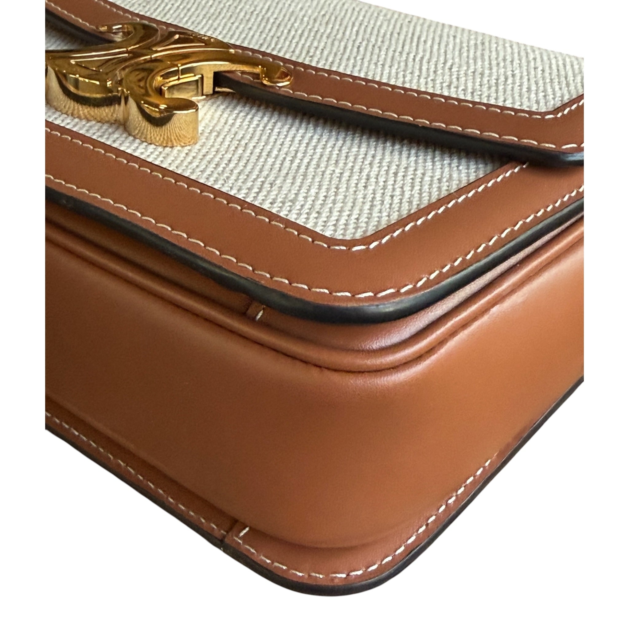 Teen Triomphe Bag - Textile and Calfskin