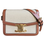 Teen Triomphe Bag - Textile and Calfskin
