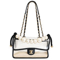 Chanel 2019 Karl Lagerfeld “Sand By The Sea” Pearl PVC Flap Bag