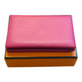 Hermès Special Order Calvi Card Holder – Rose Pourpre & Craie Epsom Leather
