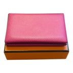 Hermès Special Order Calvi Card Holder – Rose Pourpre & Craie Epsom Leather