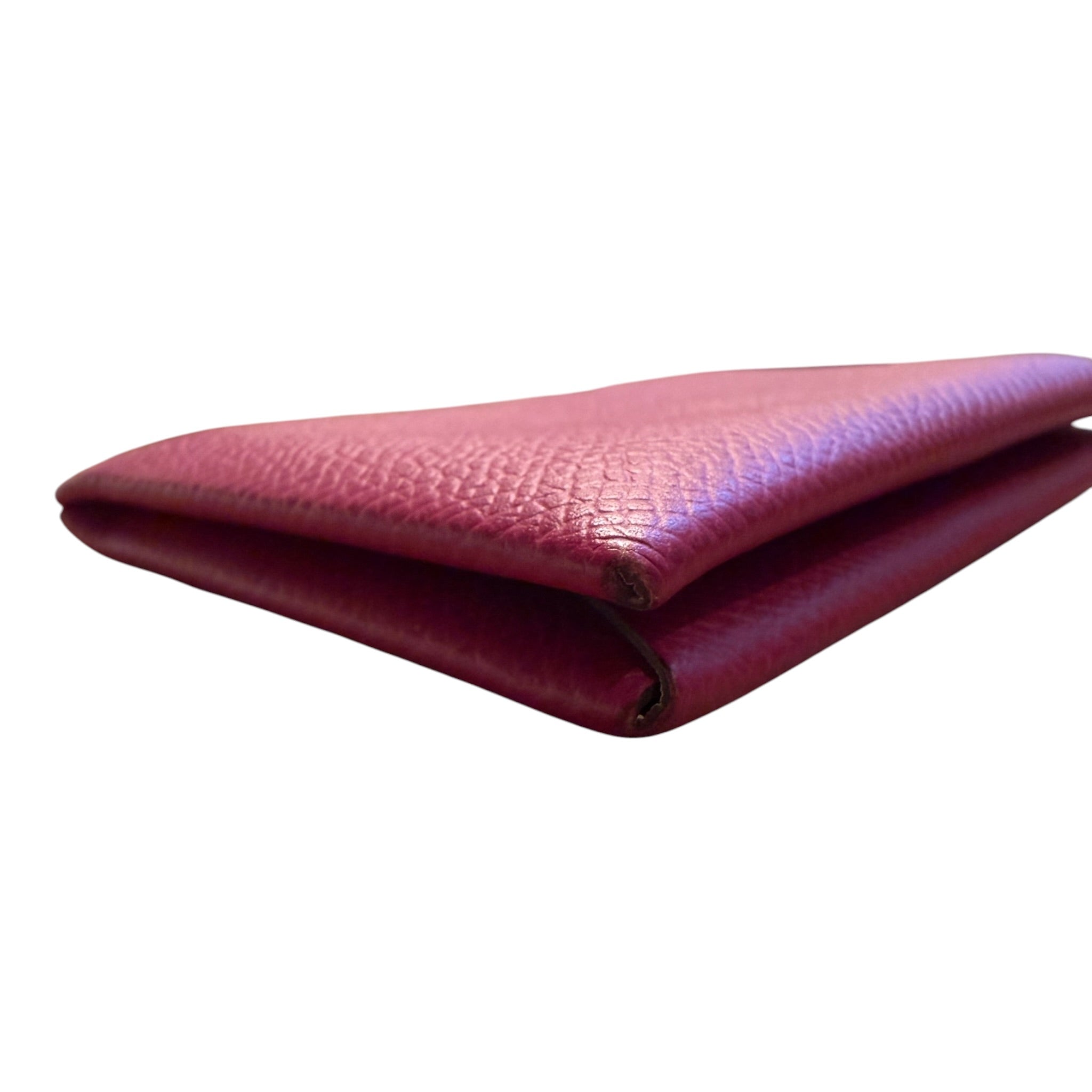Hermès Special Order Calvi Card Holder – Rose Pourpre & Craie Epsom Leather