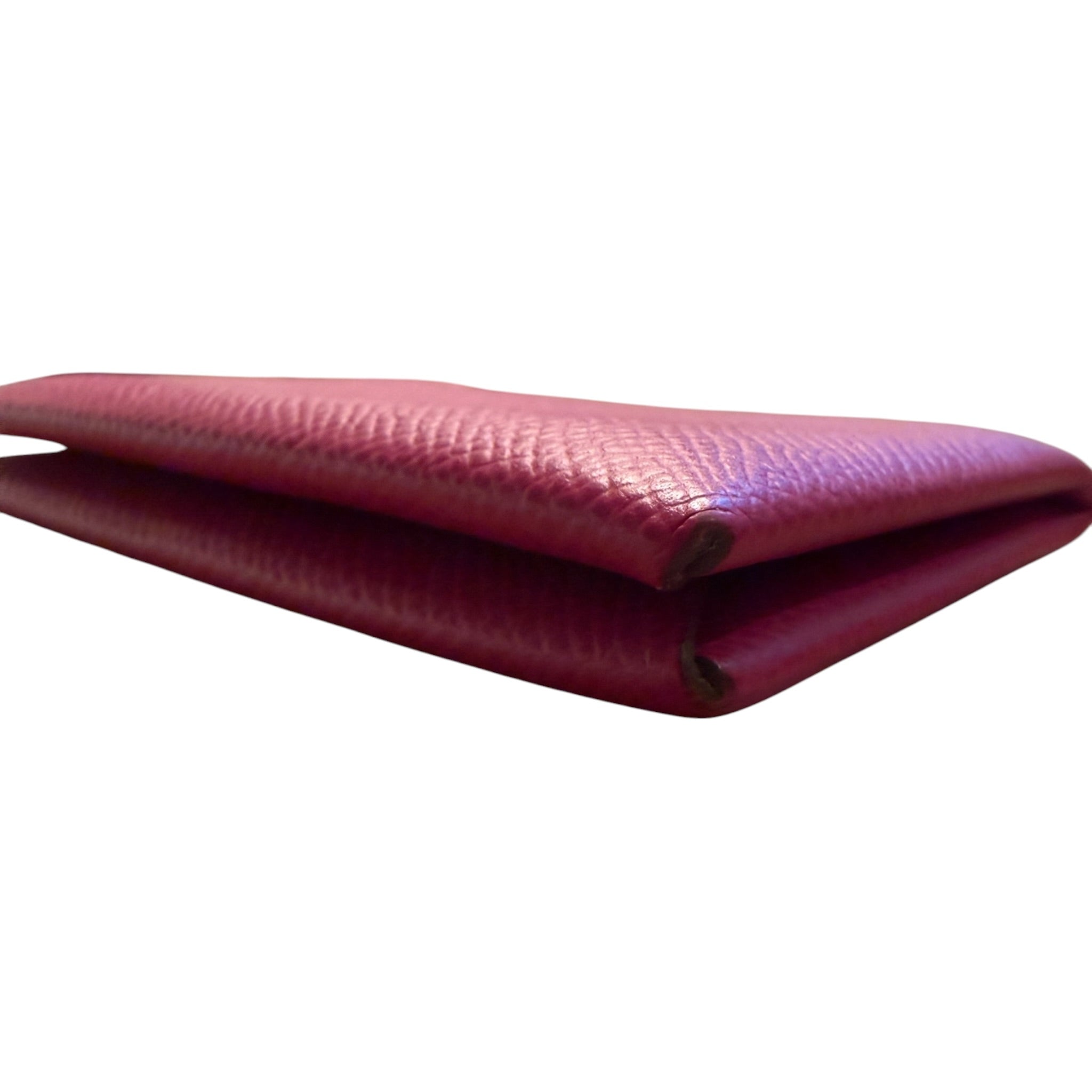 Hermès Special Order Calvi Card Holder – Rose Pourpre & Craie Epsom Leather