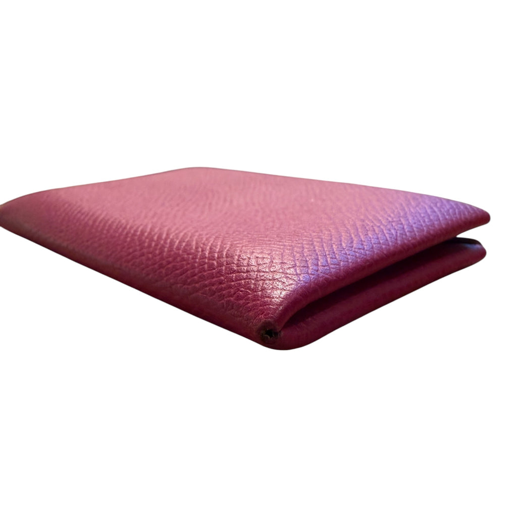 Hermès Special Order Calvi Card Holder – Rose Pourpre & Craie Epsom Leather