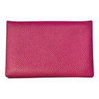 Hermès Special Order Calvi Card Holder – Rose Pourpre & Craie Epsom Leather