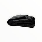 Quilted Black Leather Clutch