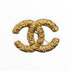Chanel Vintage Baroque Scroll CC Brooch 95A