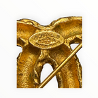 Chanel Vintage Baroque Scroll CC Brooch 95A