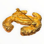 Chanel Vintage Baroque Scroll CC Brooch 95A