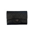 Vintage Classic Quilted Lambskin Compact Wallet