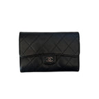 Vintage Classic Quilted Lambskin Compact Wallet
