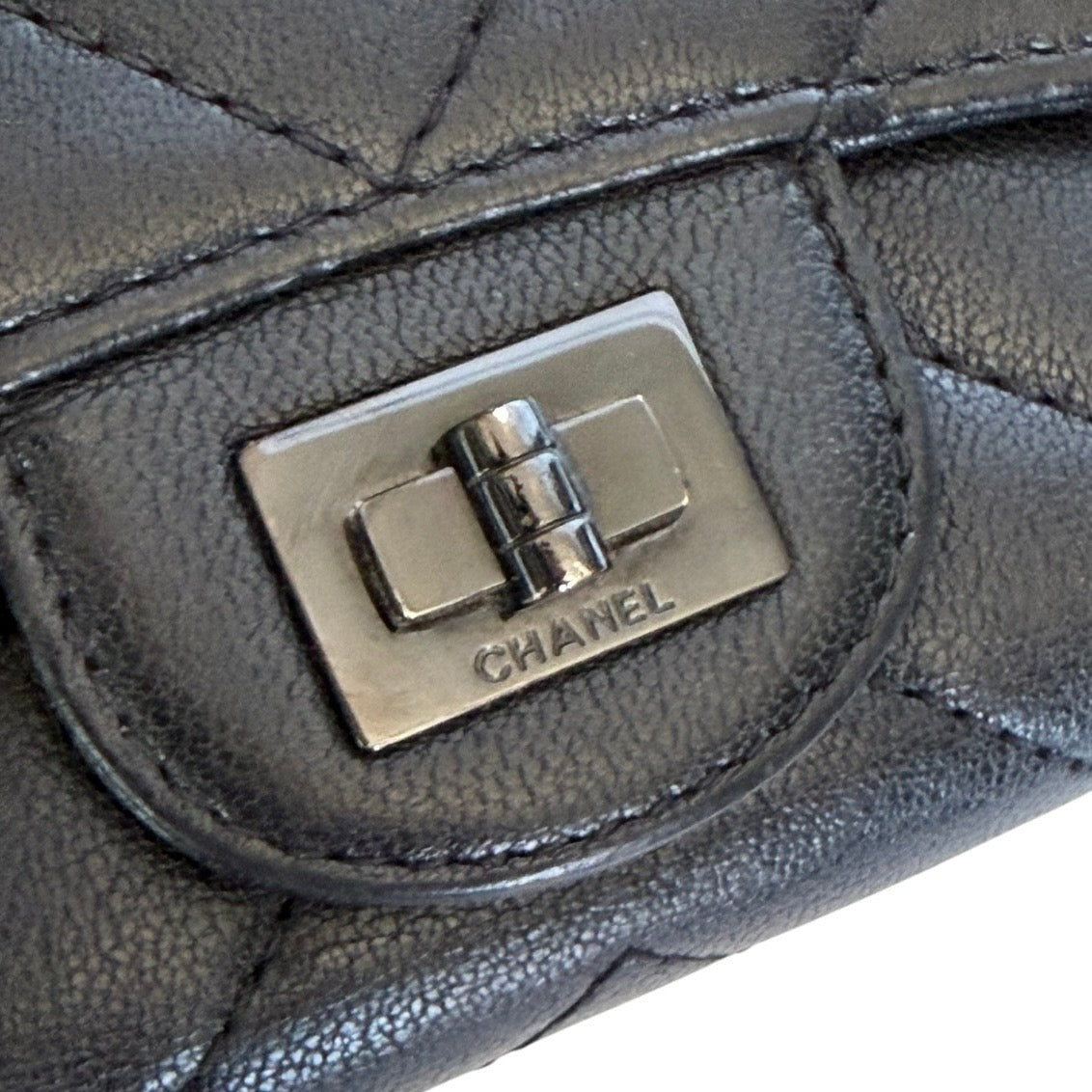 Chanel Chevron Quilted Lambskin Compact Wallet