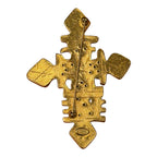 Chanel Vintage Oversized Abstract Cross Totem Brooch
