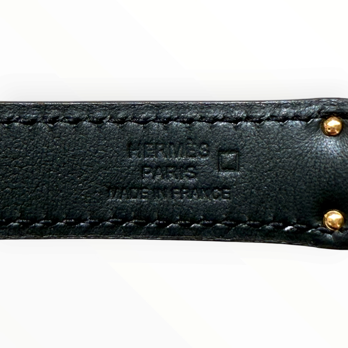 Hermès Kelly 18 Belt – Noir Matte Alligator with Gold Hardware
