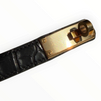Hermès Kelly 18 Belt – Noir Matte Alligator with Gold Hardware