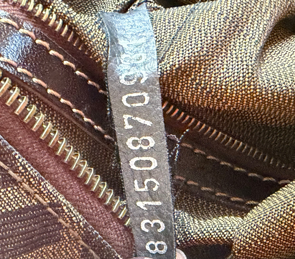 Fendi Vintage Zucca Jacquard Double-Zip Hobo Bag