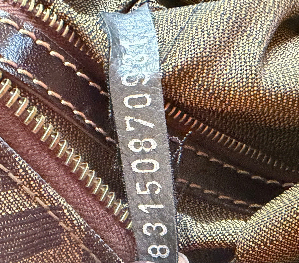 Fendi Vintage Zucca Jacquard Double-Zip Hobo Bag