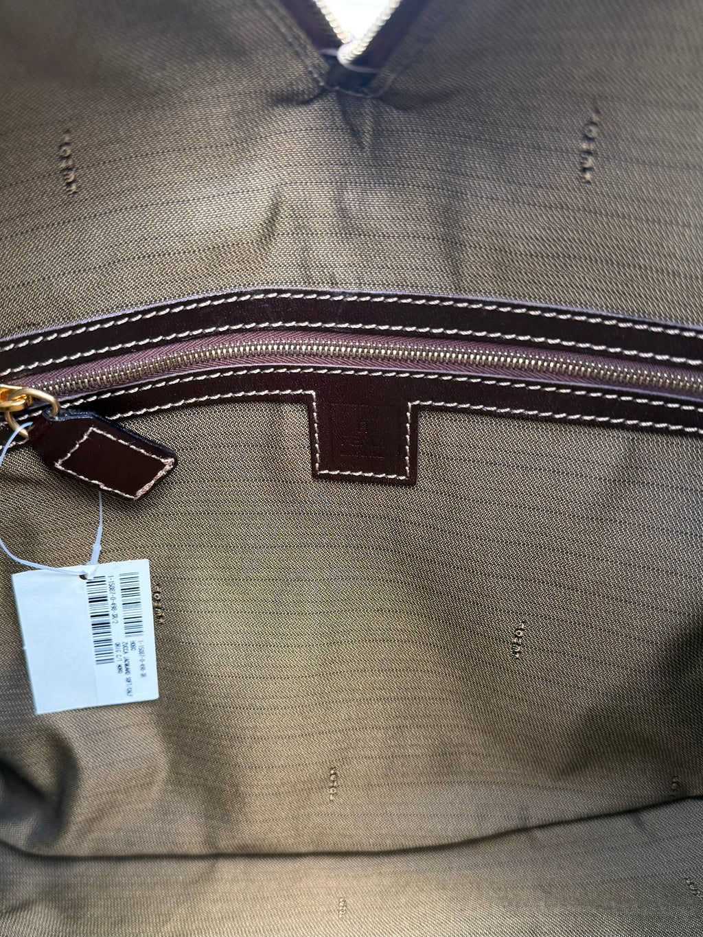 Fendi Vintage Zucca Jacquard Double-Zip Hobo Bag
