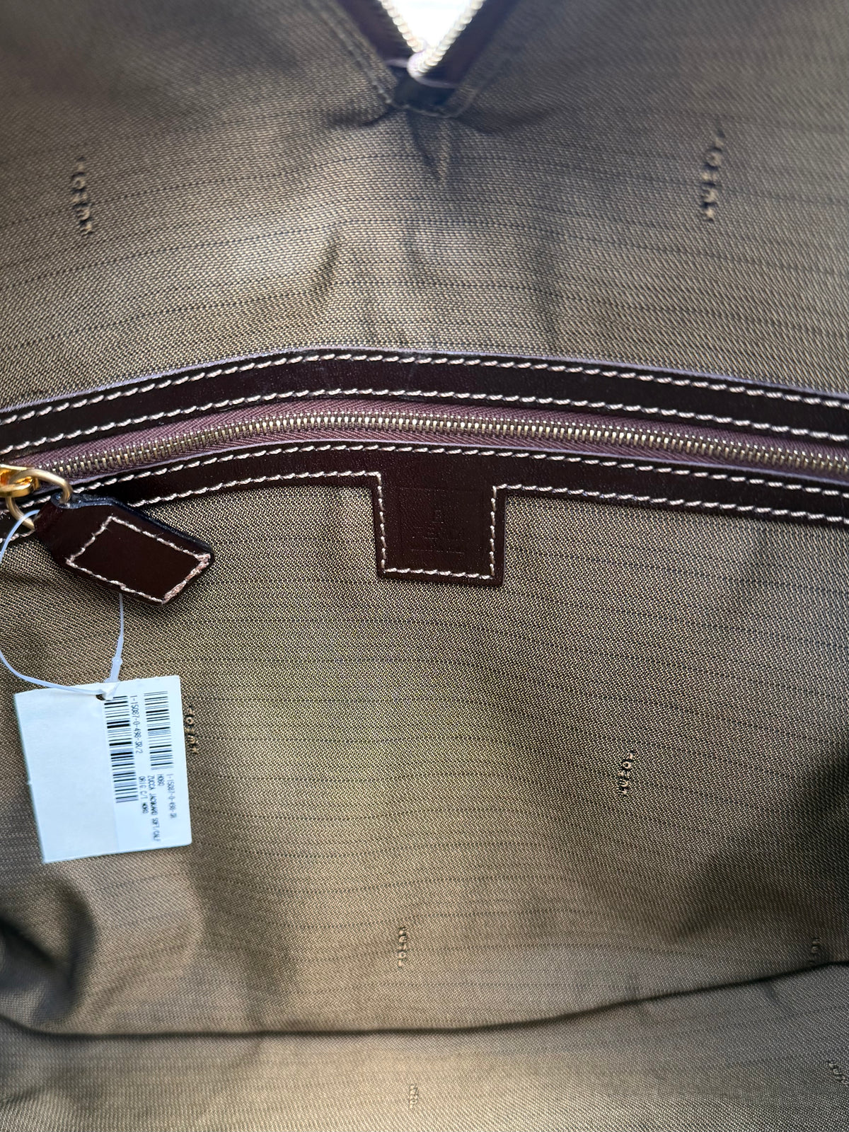 Fendi Vintage Zucca Jacquard Double-Zip Hobo Bag