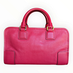 Vintage Loewe Amazona 28 Red Leather Top Handle Bag