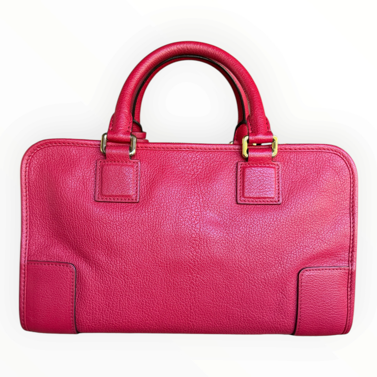Vintage Loewe Amazona 28 Red Leather Top Handle Bag