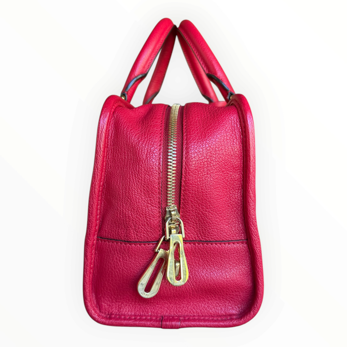 Vintage Loewe Amazona 28 Red Leather Top Handle Bag