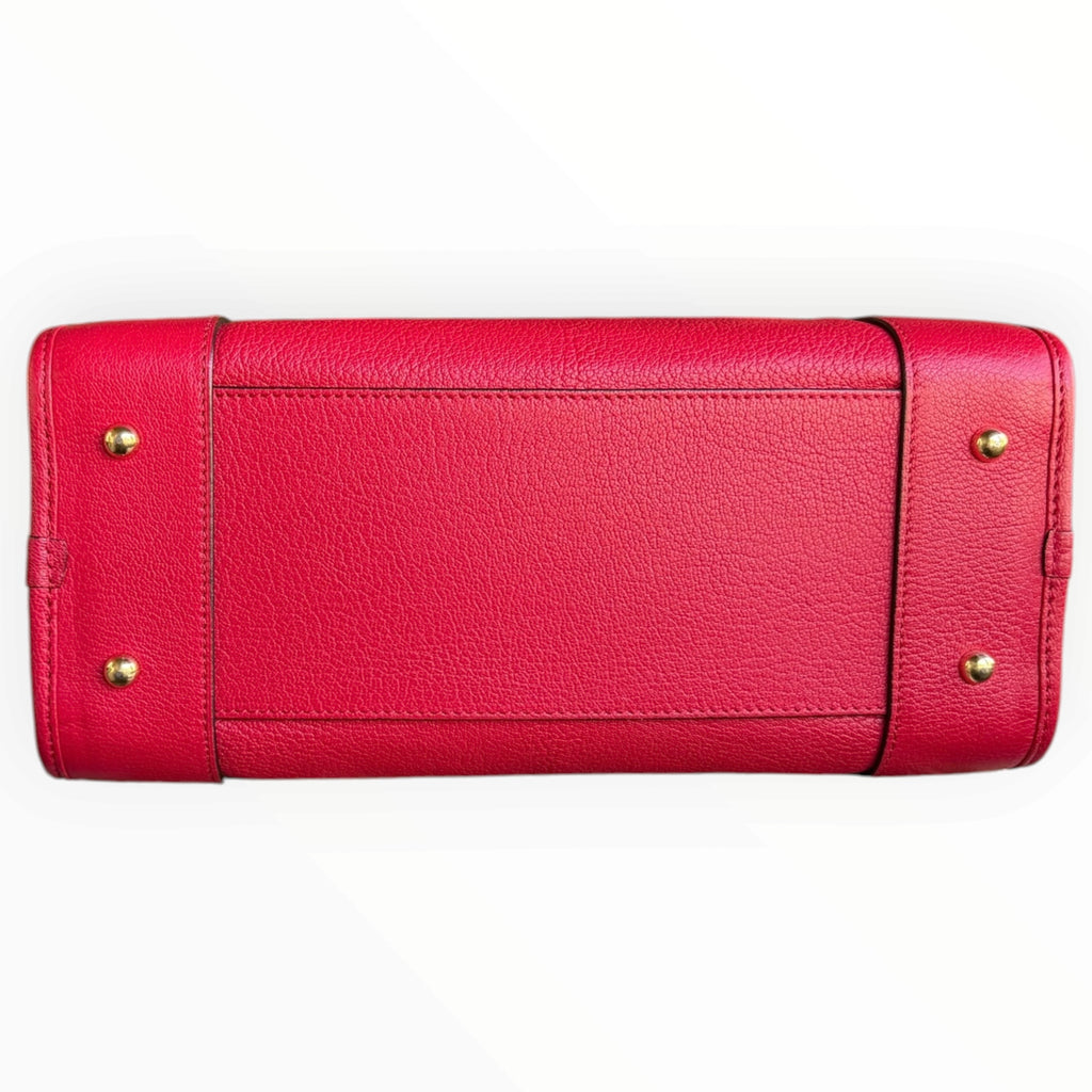 Vintage Loewe Amazona 28 Red Leather Top Handle Bag